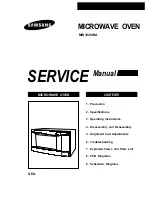 Samsung MW1020WA Service Manual preview