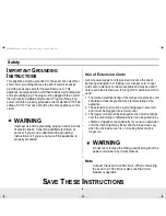 Preview for 4 page of Samsung MW1025BB Owner'S Manual