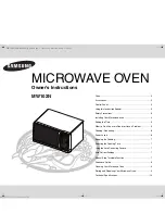 Samsung MW102N Owner'S Instructions Manual preview