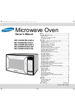 Samsung MW1040WA Owner'S Manual preview