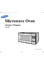 Samsung MW1050 Owner'S Manual preview