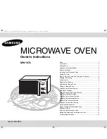 Samsung MW107L Owner'S Instructions Manual preview