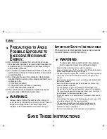 Preview for 2 page of Samsung MW610BA Owner'S Manual