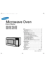 Предварительный просмотр 1 страницы Samsung MW631WA Owner'S Manual