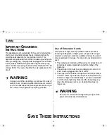 Предварительный просмотр 4 страницы Samsung MW631WA Owner'S Manual