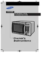 Preview for 2 page of Samsung MW6886W Owner'S Instructions Manual