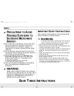 Предварительный просмотр 2 страницы Samsung MW730BB Owner'S Manual