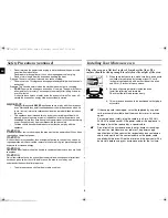 Предварительный просмотр 4 страницы Samsung MW73V Owner'S Instructions Manual