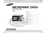 Предварительный просмотр 13 страницы Samsung MW81Y Owner'S Instructions Manual