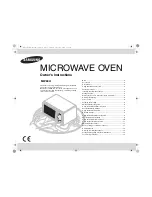 Preview for 1 page of Samsung MW83H Owner'S Instructions Manual