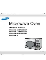 Preview for 1 page of Samsung MW880BSA Owner'S Manual