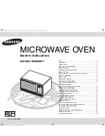 Samsung MW89M-B Owner'S Instructions Manual предпросмотр