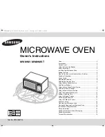 Предварительный просмотр 1 страницы Samsung MW89M Owner'S Instructions Manual