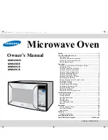 Preview for 1 page of Samsung MW945WB Owner'S Manual