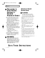 Preview for 2 page of Samsung MW9596W Owner'S Manual