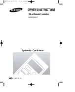 Предварительный просмотр 1 страницы Samsung MWR-SC00T Owner'S Instructions Manual