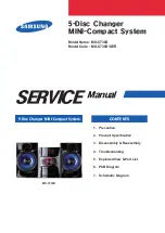 Preview for 1 page of Samsung MX-C730D Service Manual