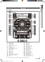 Предварительный просмотр 9 страницы Samsung MX-D730D User Manual