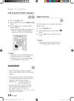 Предварительный просмотр 24 страницы Samsung MX-D730D User Manual