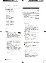 Preview for 36 page of Samsung MX-D830D User Manual