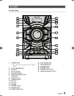 Предварительный просмотр 5 страницы Samsung MX-E650 User Manual