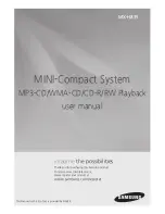 Preview for 1 page of Samsung MX-H835 User Manual