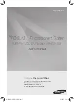 Preview for 1 page of Samsung MX-HS6800 User Manual