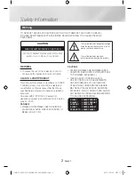 Предварительный просмотр 2 страницы Samsung MX-JS9000 User Manual