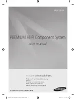 Samsung MX-JS9500 User Manual preview