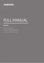 Samsung MX-T70 Full Manual предпросмотр