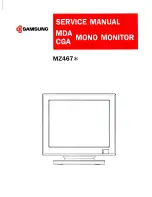 Samsung MZ467 Service Manual preview