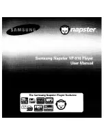 Preview for 1 page of Samsung Napster YP-910 User Manual