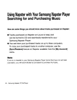 Preview for 22 page of Samsung Napster YP-910 User Manual