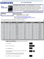 Samsung NE58K9560WS Fast Track Manual preview