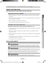 Preview for 3 page of Samsung NE58K9560WS Installation Manual