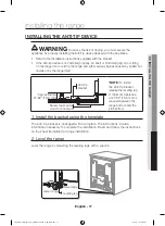 Preview for 17 page of Samsung NE58R9311 Installation Manual