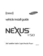 Предварительный просмотр 8 страницы Samsung NeXus 25 - 512 MB XM Radio Tuner Home Installation Manual