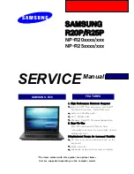 Samsung NP-R20 series Service Manual preview