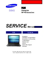 Preview for 1 page of Samsung NP-R25 Series Service Manual