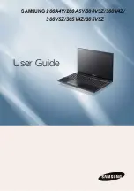 Предварительный просмотр 1 страницы Samsung NP300V5ZH User Manual