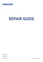 Предварительный просмотр 1 страницы Samsung NP950XDB Repair Manual