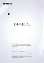 Samsung NU100 series E-Manual preview