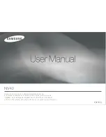 Samsung NV40 - Digital Camera - Compact Manual Del Usuario preview