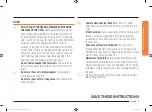 Предварительный просмотр 9 страницы Samsung NV51K7770DG User Manual