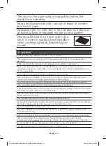 Предварительный просмотр 5 страницы Samsung NV66F35 Series User Manual