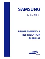 Preview for 1 page of Samsung NX-308 Programming & Installation Manual