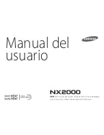 Предварительный просмотр 1 страницы Samsung NX2000 Manual Del Usuario