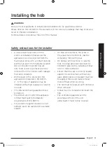 Preview for 11 page of Samsung NZ63J9770EK User Manual