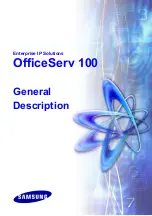 Preview for 1 page of Samsung OFFICESERV 100 Series General Description Manual