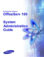Samsung OFFICESERV 100 Series System Administration Manual preview